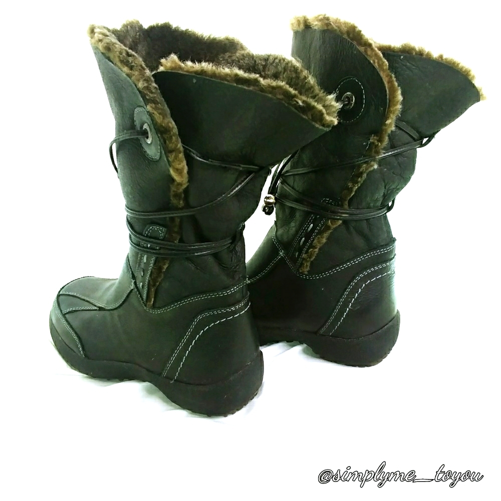Blondo Black Leather Winter Boots